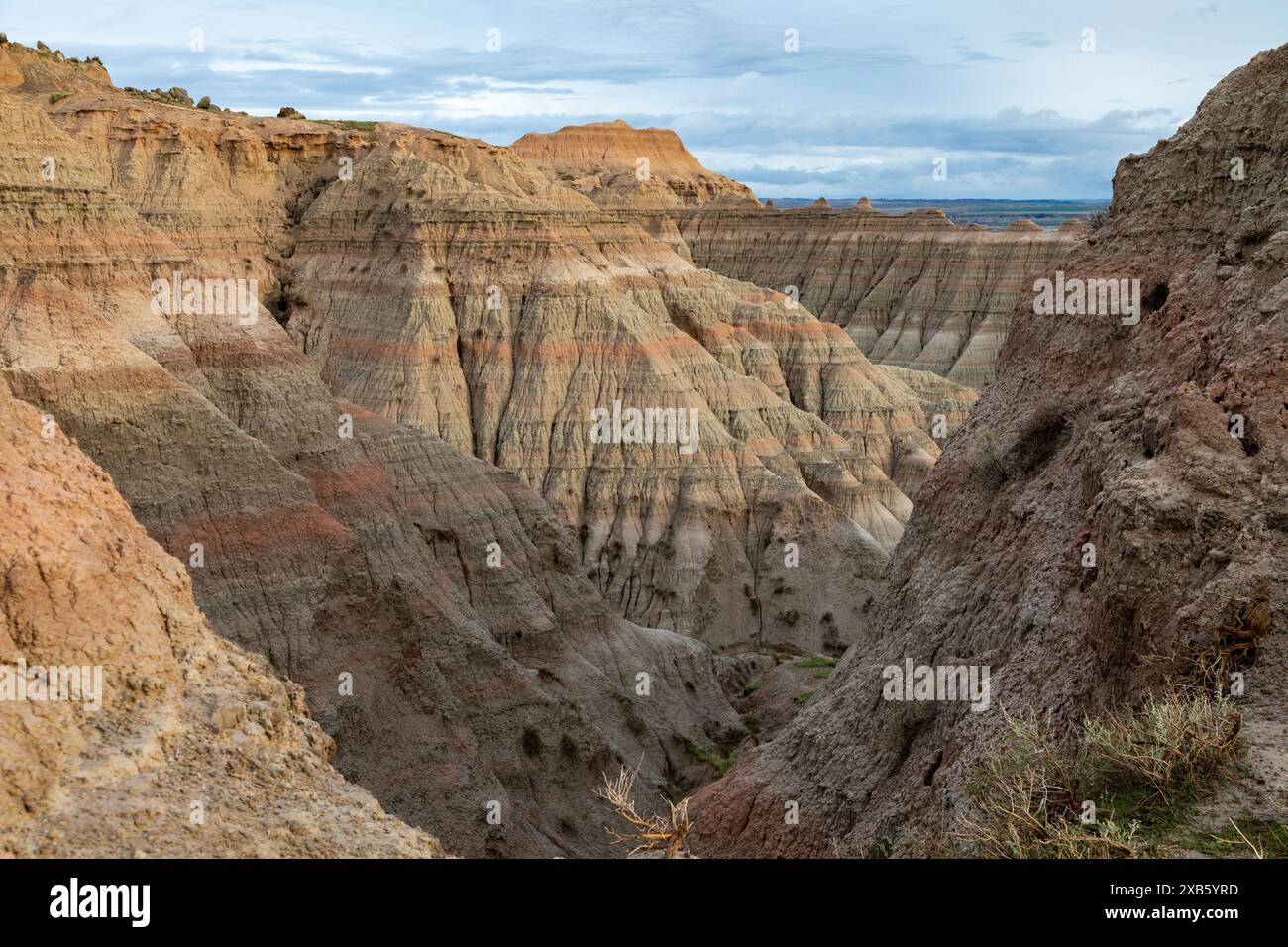 Badlands Nationalpark, South Dakota Stockfoto