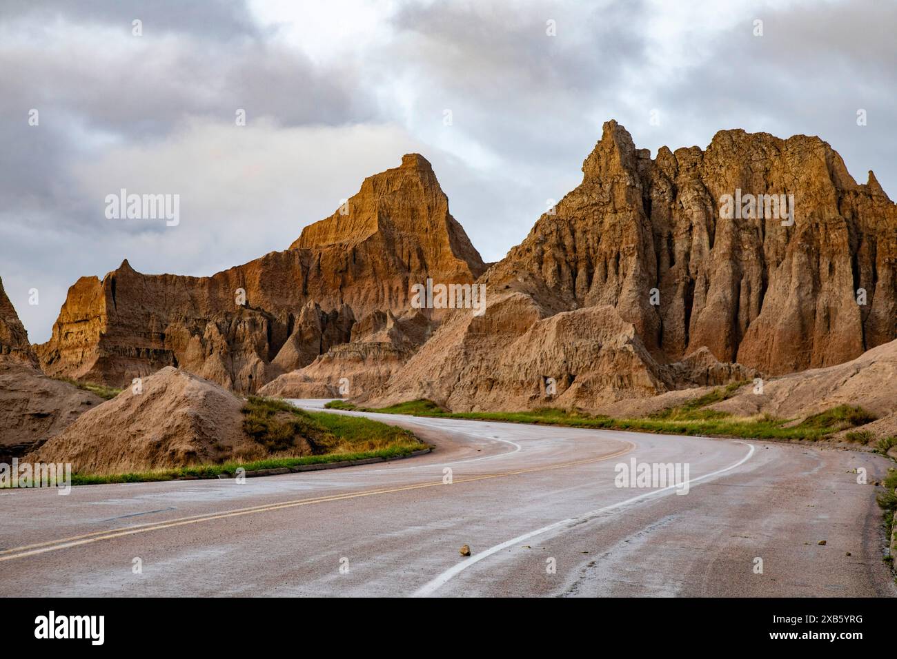 Badlands Nationalpark, South Dakota Stockfoto
