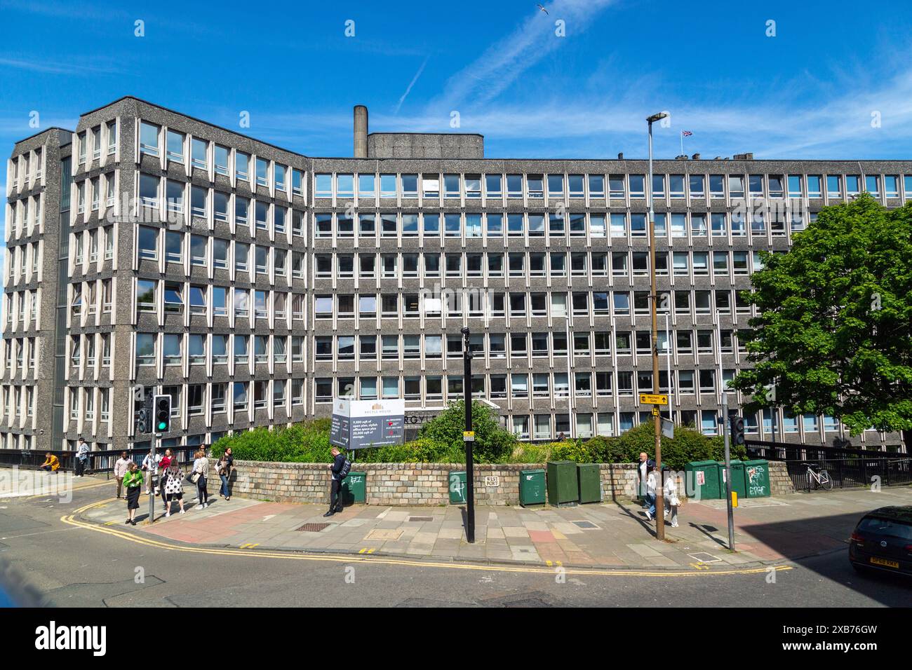 Argyle House, brutalistische Architektur aus den 1960er Jahren in der Altstadt von Edinburgh Stockfoto
