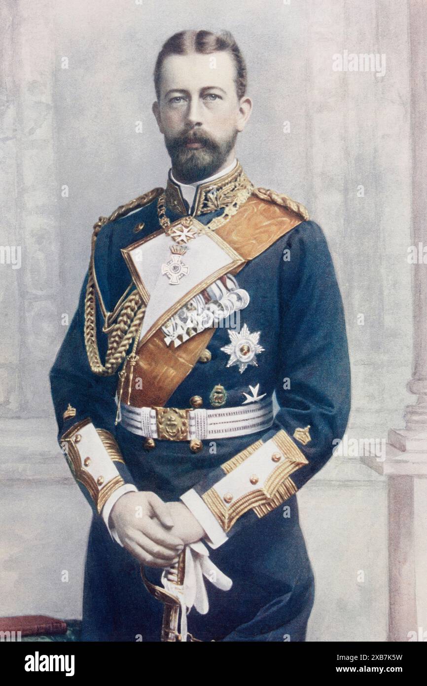 Prinz Heinrich von Preußen, geboren als Albert Wilhelm Heinrich. 1862 bis 1929. Auch bekannt als Henry. Jüngerer Bruder von Kaiser Wilhelm II. Von Deutschland., digital restaurierte Reproduktion von einer Vorlage aus dem 19. Jahrhundert, Datum nicht angegeben Stockfoto