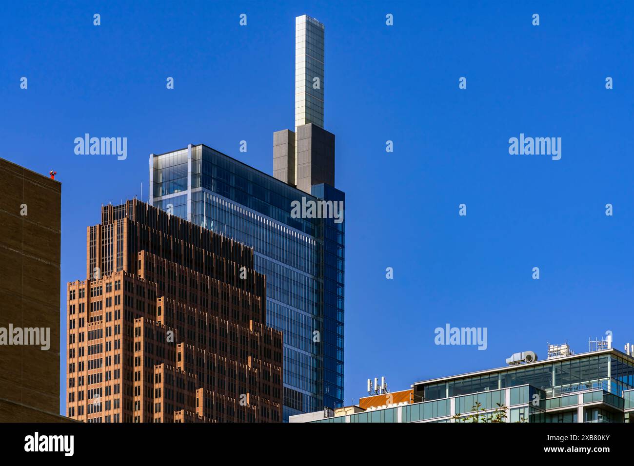 Das Comcast Technology Center ist das höchste Gebäude der Stadt. Philadelphia, Pennsylvania, USA. Stockfoto