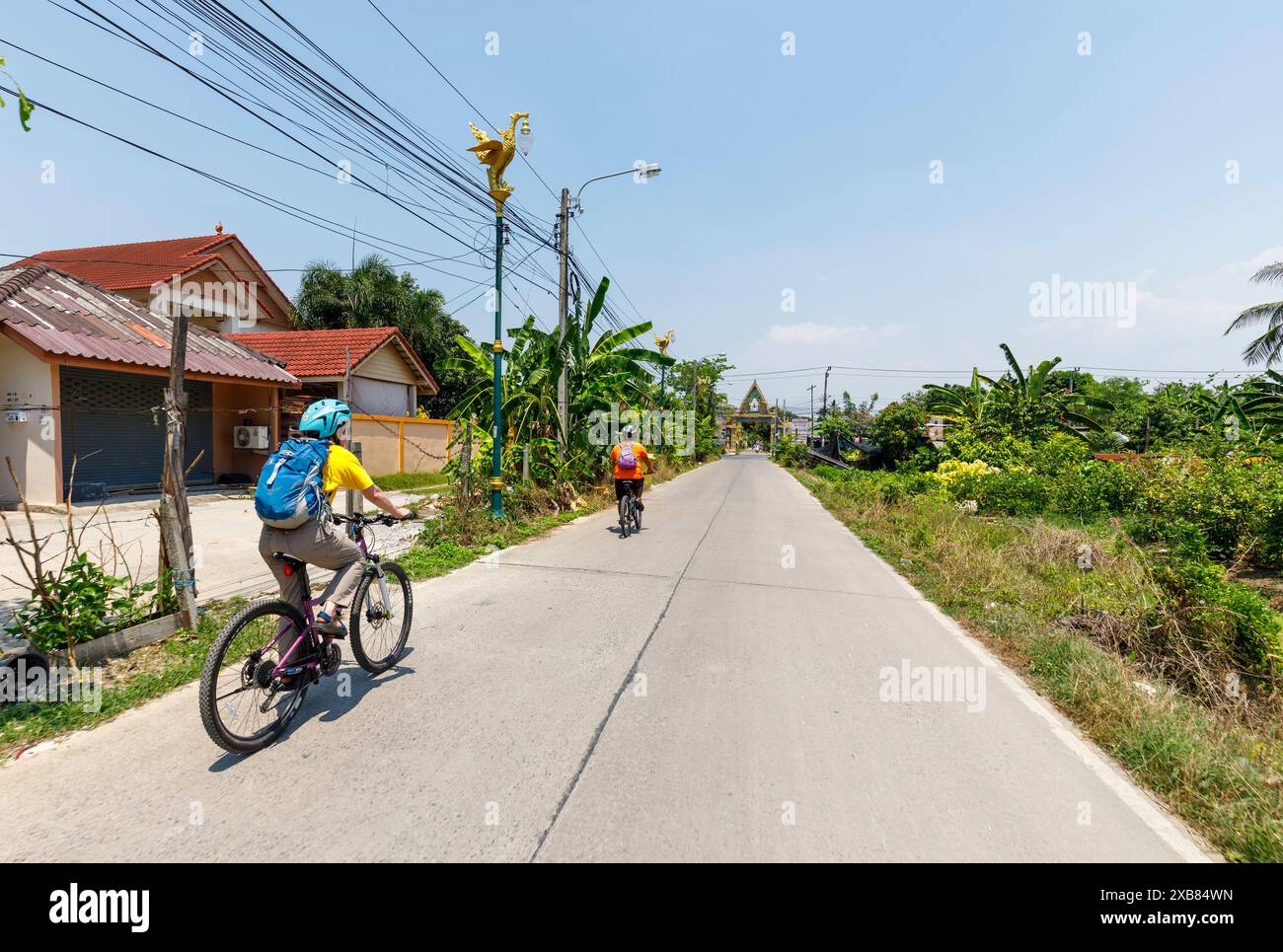 Radtouren, Bankok, Thailand Stockfoto