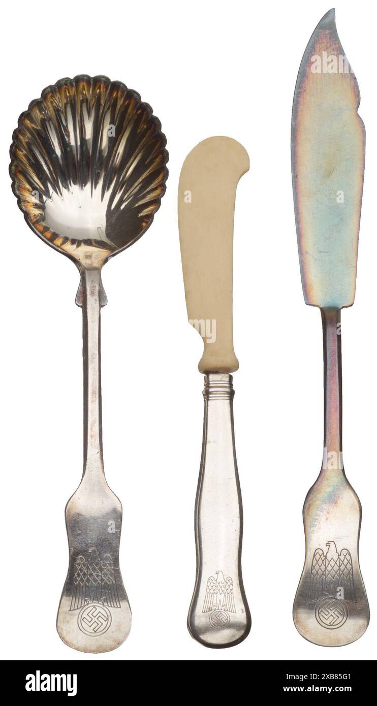 Besteck, Löffel, 1930er, 1940er Jahre, EIGENSCHAFTSFREIGABE | REDAKTIONELL-USE-ONLY Stockfoto