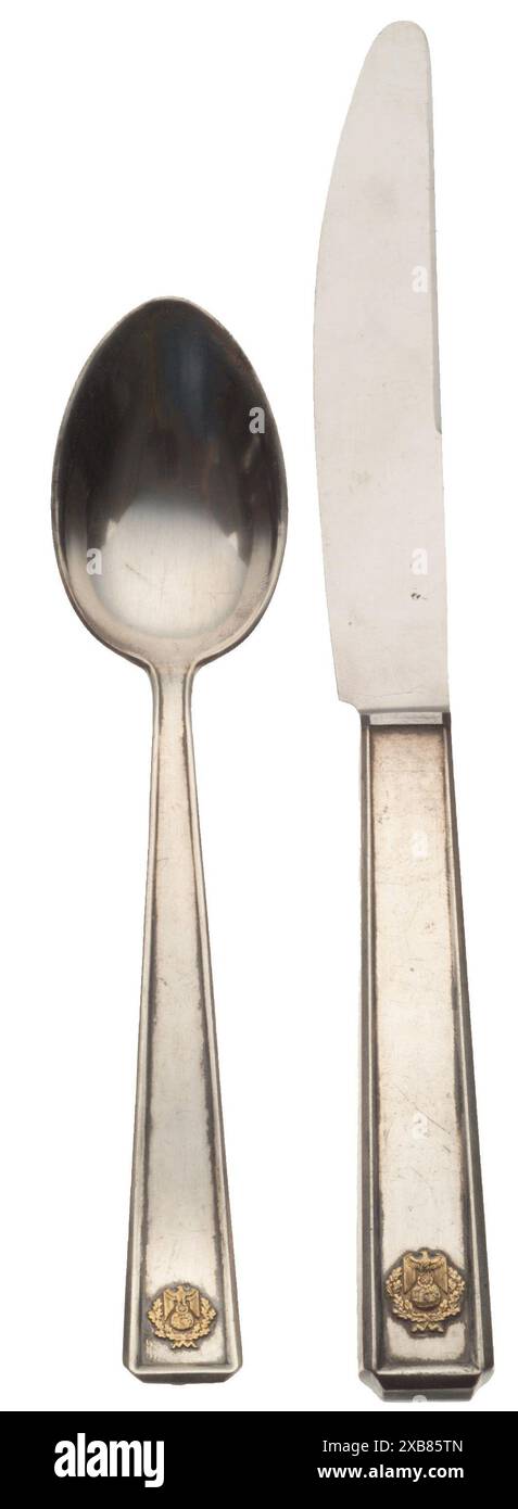 Besteck, Löffel, 1930er, 1940er Jahre, EIGENSCHAFTSFREIGABE | REDAKTIONELL-USE-ONLY Stockfoto