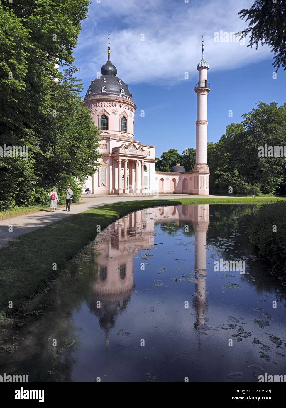 Geographie / Reise, Deutschland, Baden-Württemberg, rote Moschee, Schlosspark Schwetzingen, SCHWETZINGEN, ADDITIONAL-RIGHTS-CLEARANCE-INFO-NOT-AVAILABLE Stockfoto