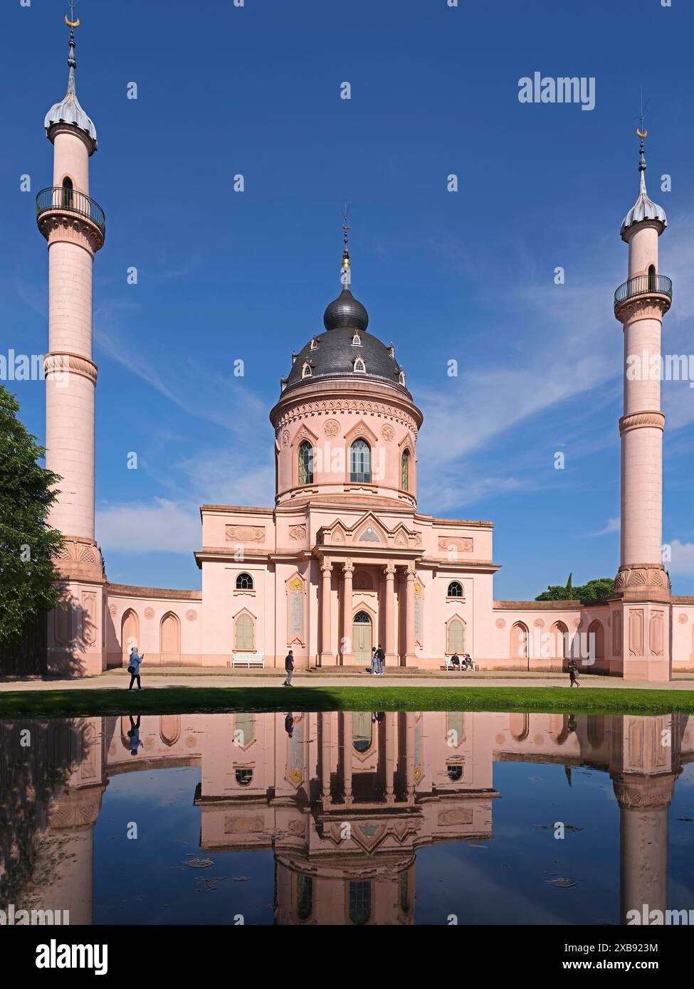 Geographie / Reise, Deutschland, Baden-Württemberg, rote Moschee, Schlosspark Schwetzingen, SCHWETZINGEN, ADDITIONAL-RIGHTS-CLEARANCE-INFO-NOT-AVAILABLE Stockfoto