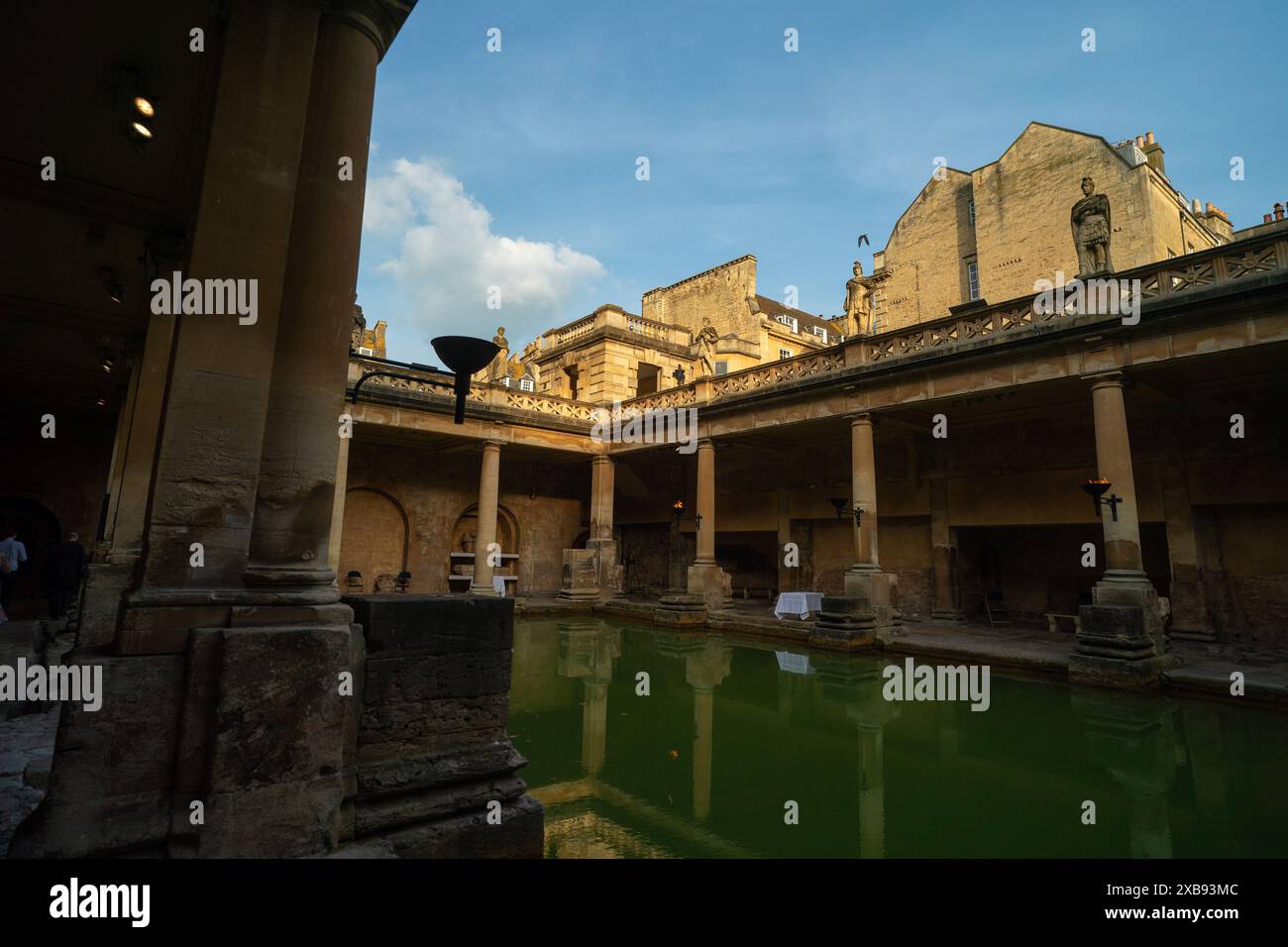Römische Bäder in Bath, Somerset, Großbritannien Stockfoto