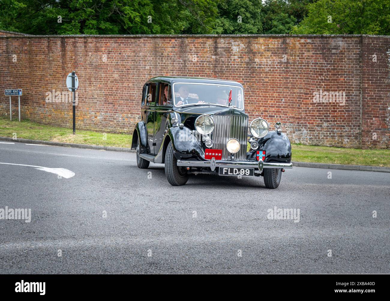 Field Marshall Montgomery's Rolls Royce wurde 1939 erbaut und anschließend bei der Parade am Southwick Revival D-Day 2024 zum 80. Jahrestag restauriert. Stockfoto