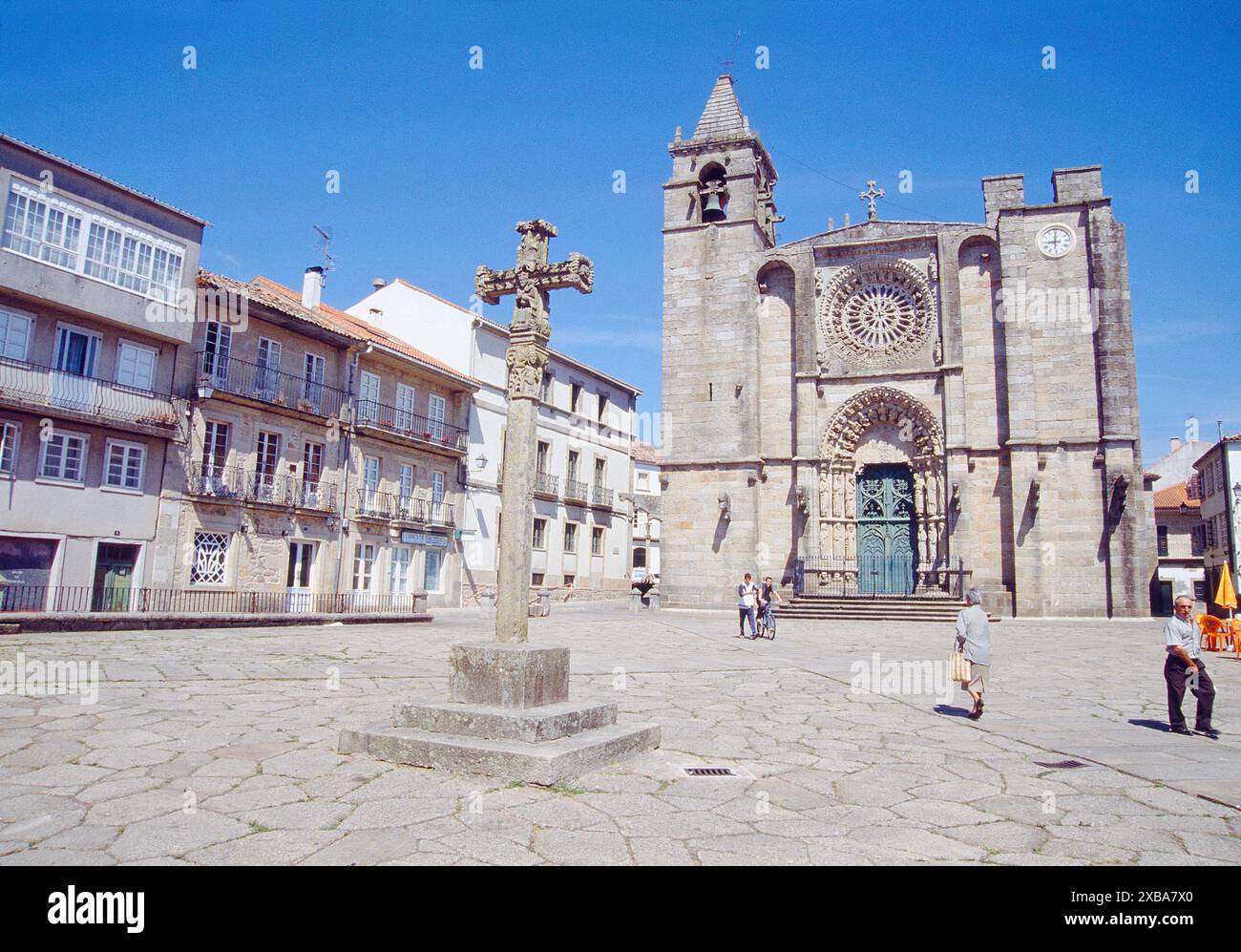 Kirche San Martiño. Noia, La Coruña Provinz, Galizien, Spanien. Stockfoto