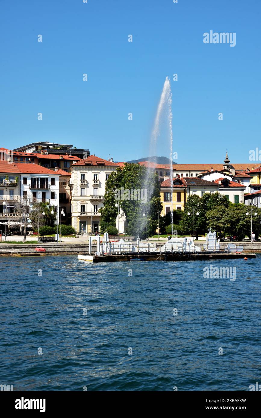 Die Stadt Pallanza am Lago Maggiore, Italien. Stockfoto