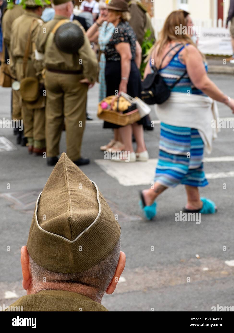 Southwick Revival Spirit of D-Day wurde am 8. Juni 2024 angenommen. Zum Gedenken an die Landungen am D-Day. Stockfoto