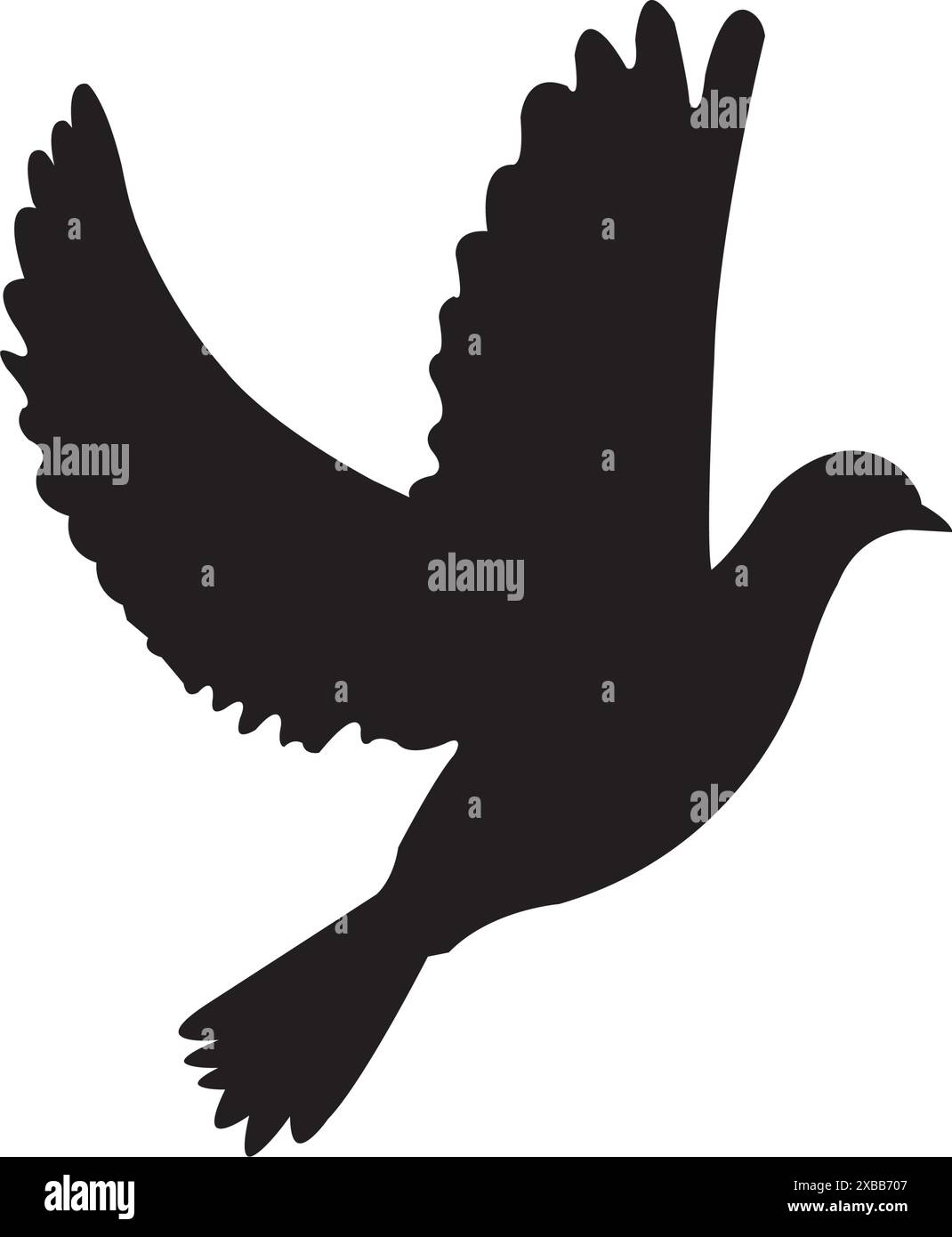 Fliegende Taube Symbol Vektor Illustration Symbol Design Stock Vektor