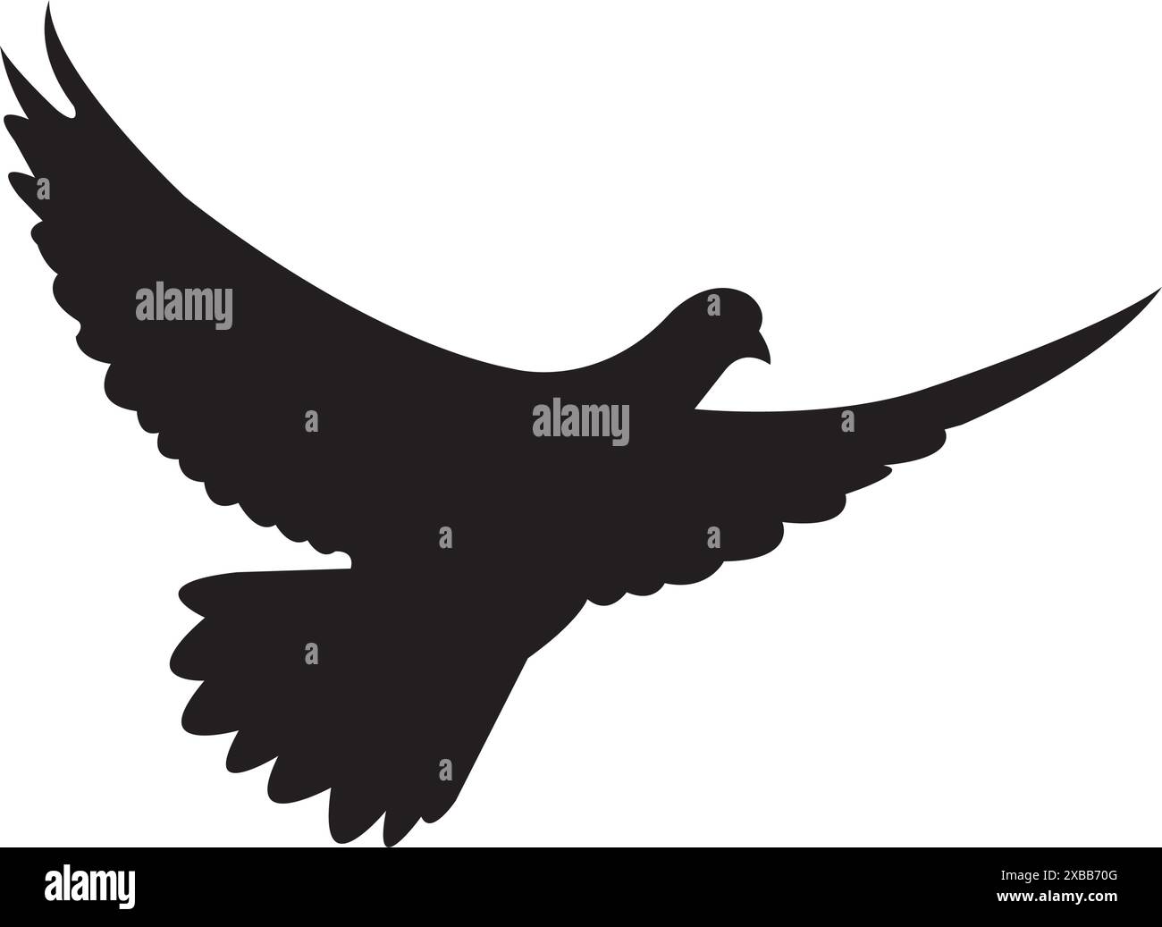 Fliegende Taube Symbol Vektor Illustration Symbol Design Stock Vektor