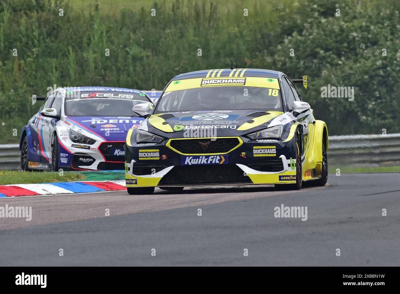 Daryl Deleon, Cupra Leon, Duckhams Racing mit Bartercard, BTCC, British Touring Car Championship, Runden zehn, elf und zwölf der Saison 2024, Stockfoto