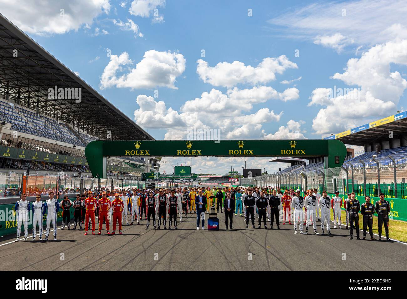 Le Mans, Frankreich, 11. Juni 2024Fahrerfoto während der 92. Ausgabe der 24 Stunden von Le Mans, 4. Runde der FIA WEC 2024 Langstrecken-Weltmeisterschaft, Ambiance Circuit, Circuit des 24H du Mans, 11. Juni 2024 in Le Mans, Frankreich. Foto Kristof Vermeulen/MPS Agentur Credit MPS Agentur/Alamy Live News Stockfoto