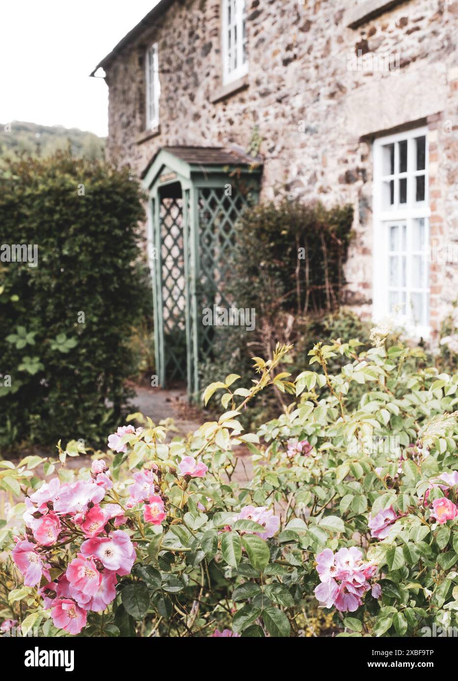 Historisches Arbeiterhaus in Devon. Stockfoto