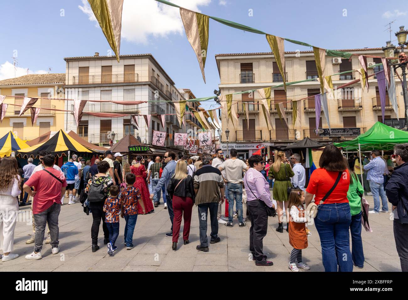 Mittelalterliches fest las capitulaciones de santa fe granada 2024 Stockfoto