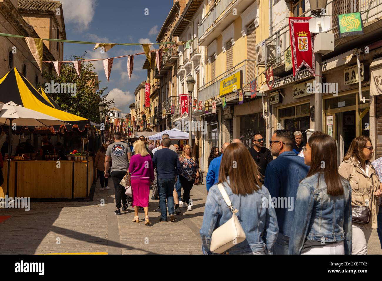 Mittelalterliches fest las capitulaciones de santa fe granada 2024 Stockfoto