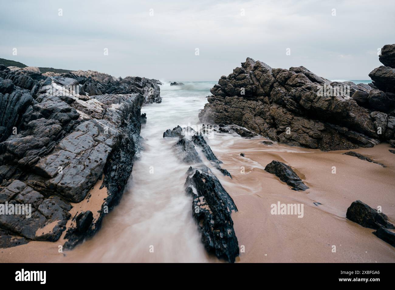 Sardinia Bay Beach, Gqeberha, Südafrika. Stockfoto