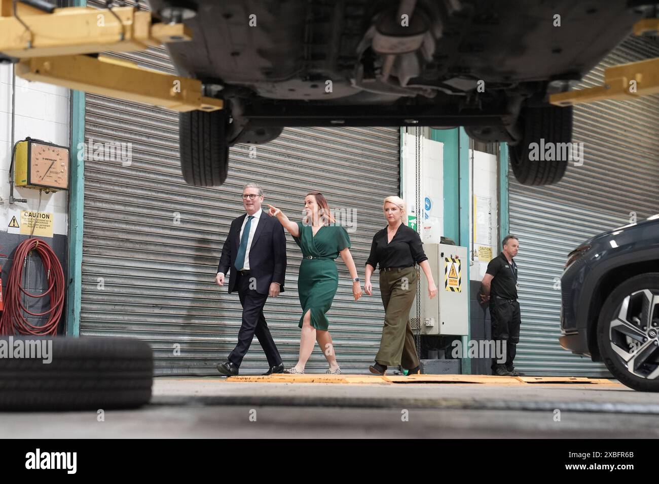 (Links-rechts) der Vorsitzende der Labour Party, Sir Keir Starmer