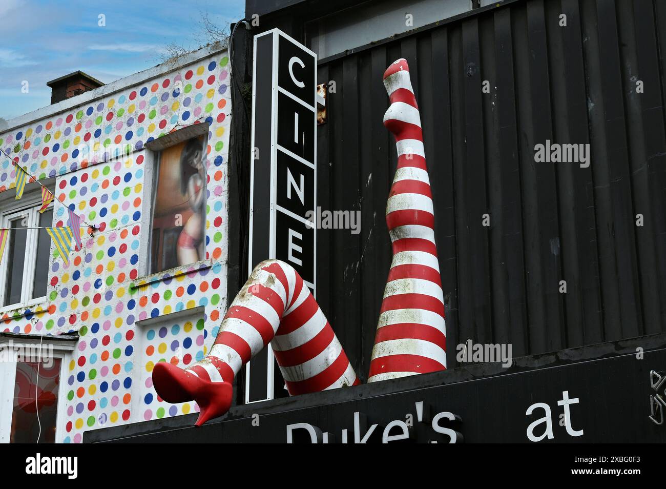 North Laine, Komedia, Brighton, England Stockfoto