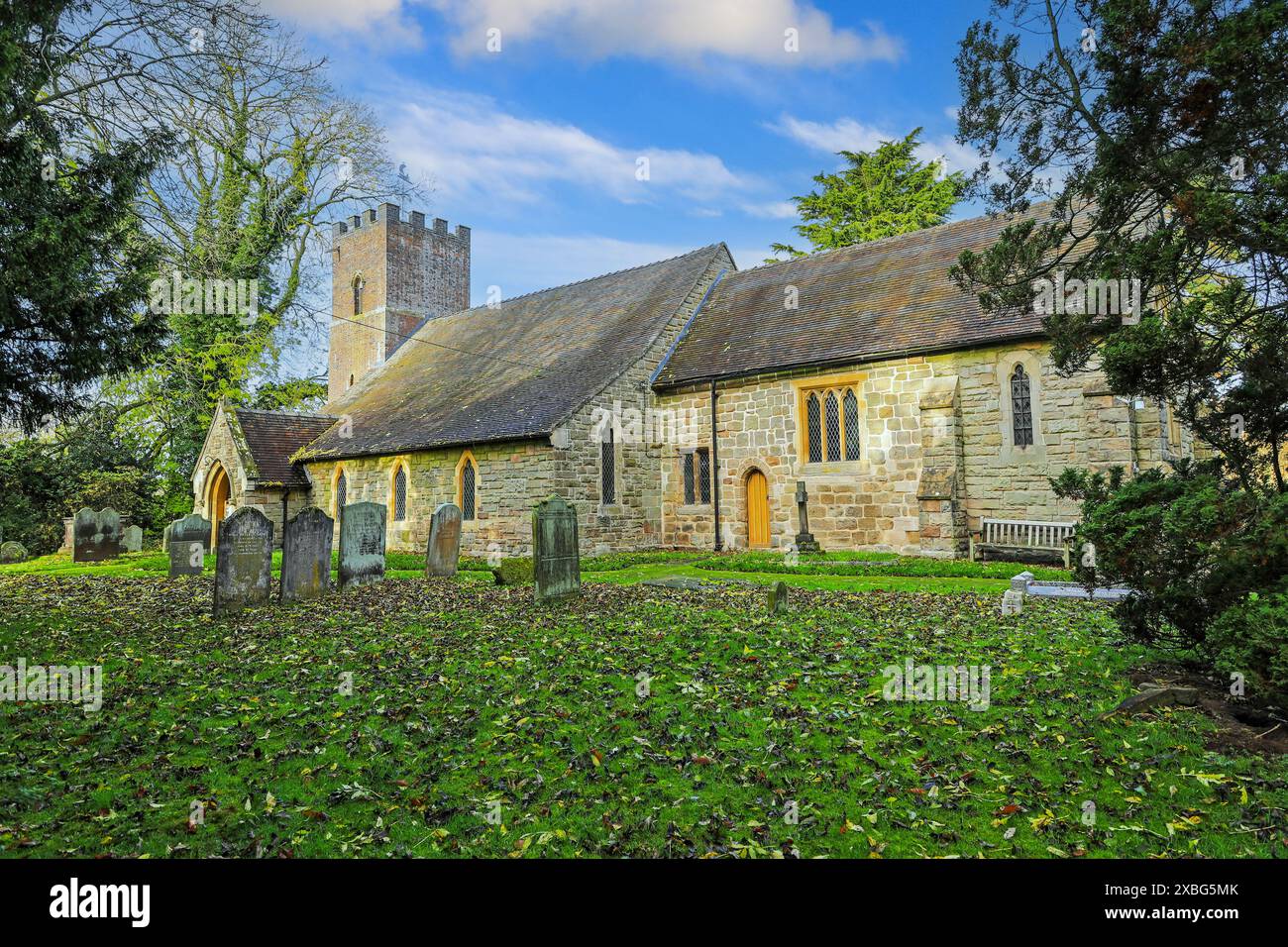 St. Peter's Anglican Parish Church, Gayton, Staffordshire, England, Großbritannien Stockfoto