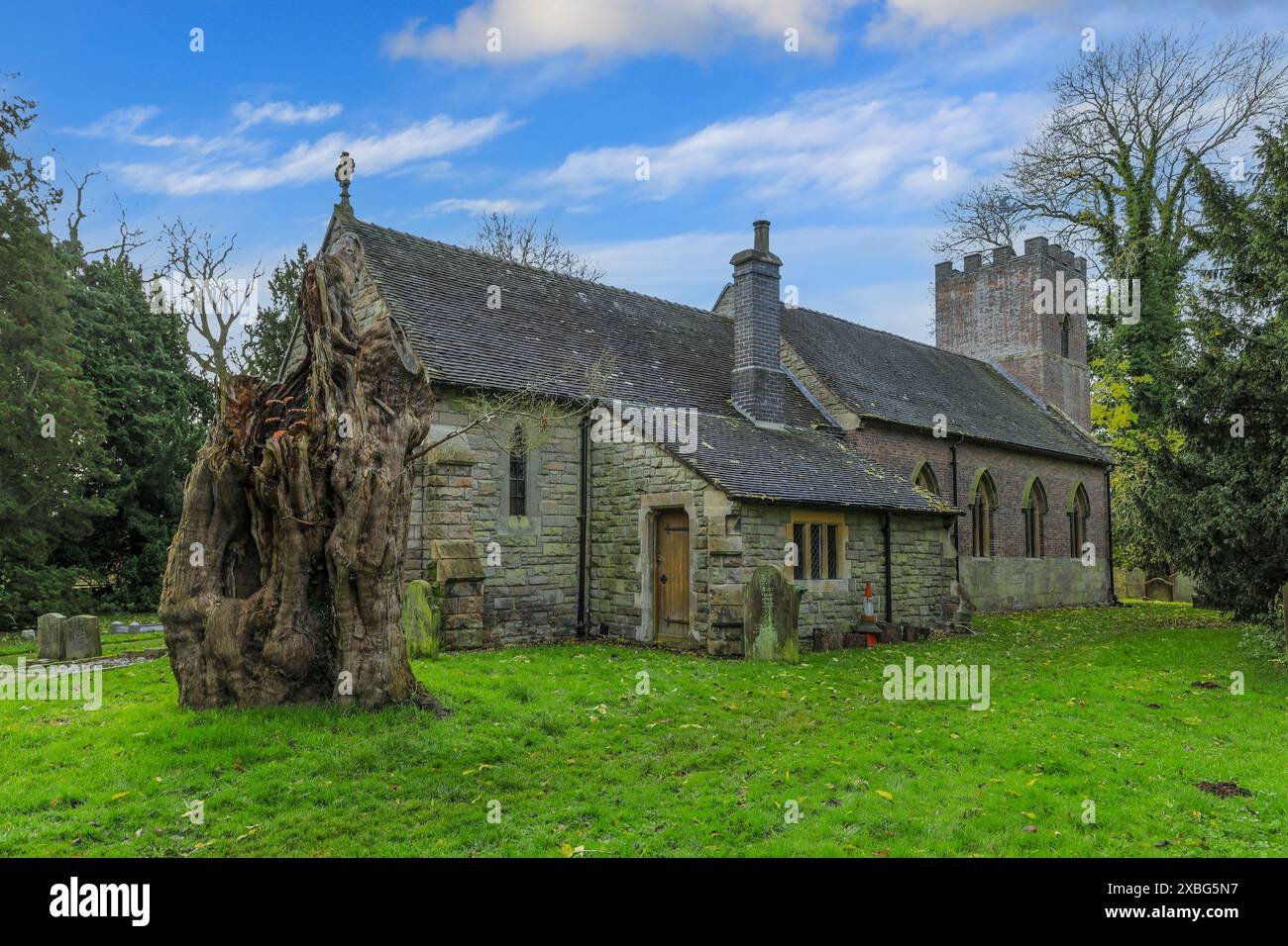 St. Peter's Anglican Parish Church, Gayton, Staffordshire, England, Großbritannien Stockfoto
