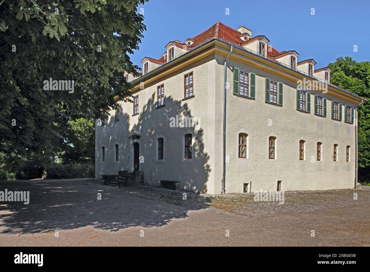 Geographie / Reisen, Deutschland, Thüringen, Weimar, Schloss Tiefurt, AUSSENANSICHT, ZUSÄTZLICHE RECHTE-ABSTAND-INFO-NICHT-VERFÜGBAR Stockfoto