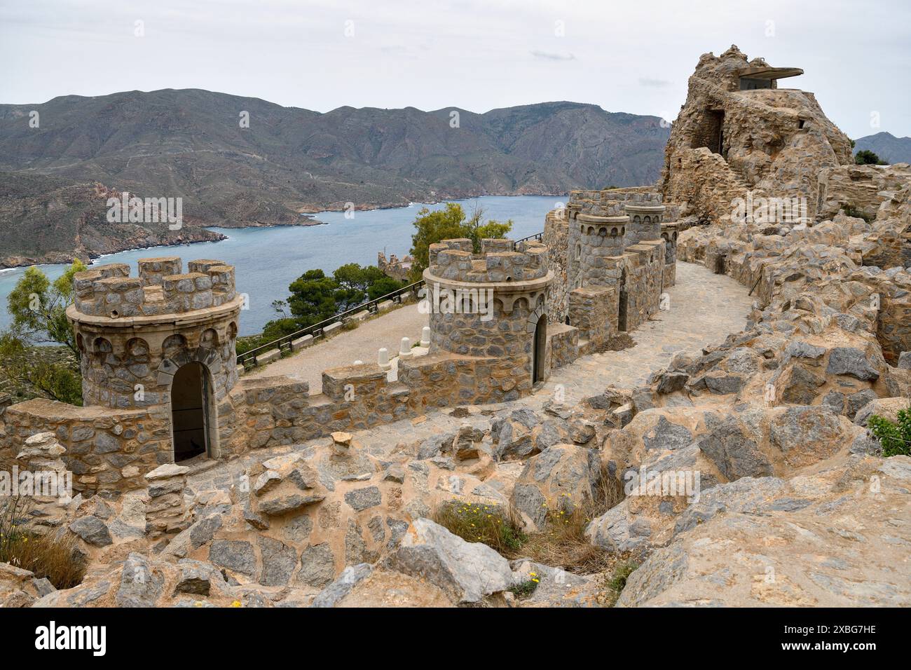 Geographie / Reise, Spanien, Valencia, Murcia, Bateria de Castillitos am kap Tinoso, Fort, ADDITIONAL-RIGHTS-CLEARANCE-INFO-NOT-AVAILABLE Stockfoto