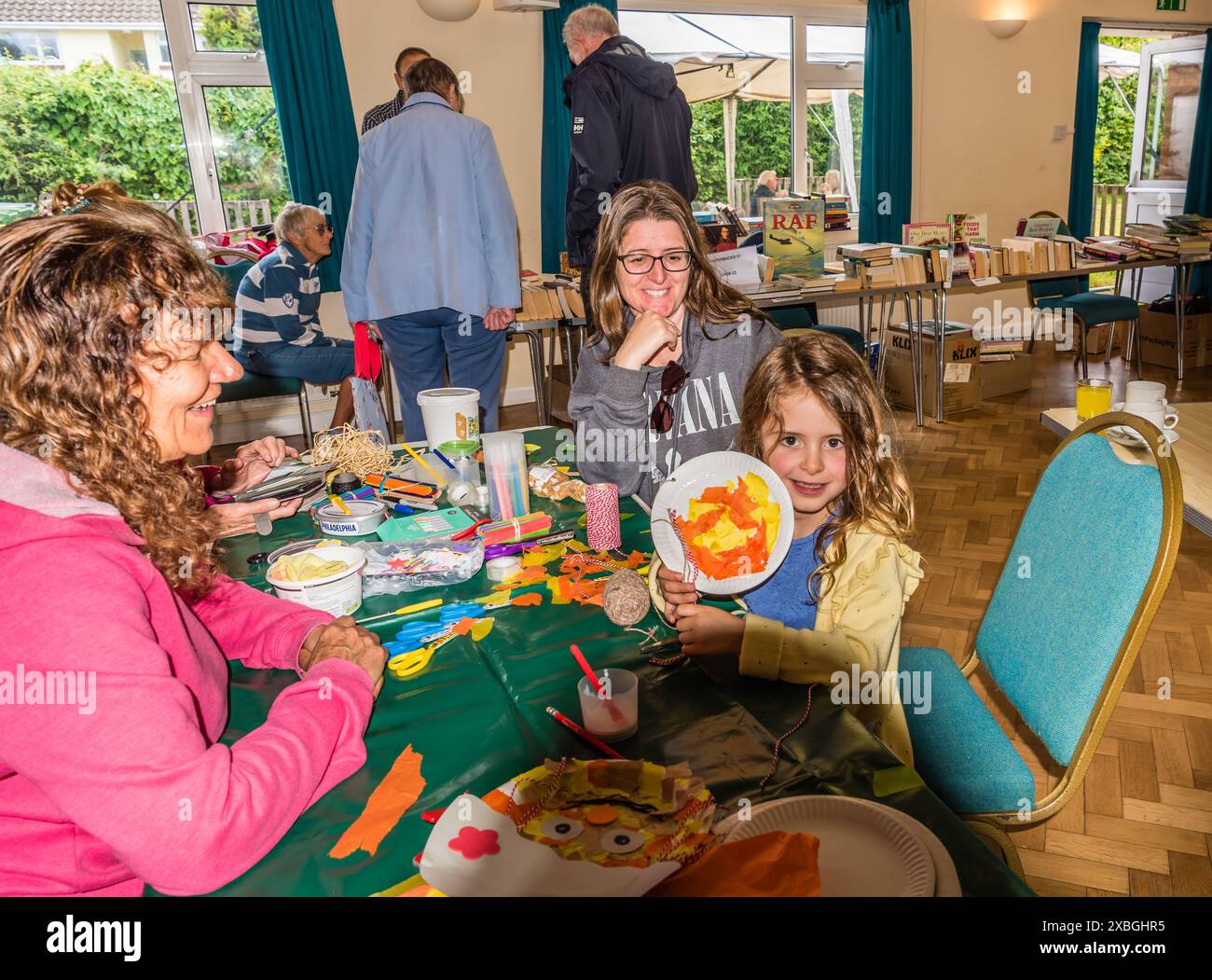 East Budleigh Village Vogelscheuche Festival in Aid of All Saints Church. Stockfoto