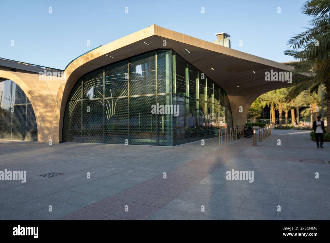 Moderne DECC-U-Bahn-Station in Doha, Katar Stockfoto