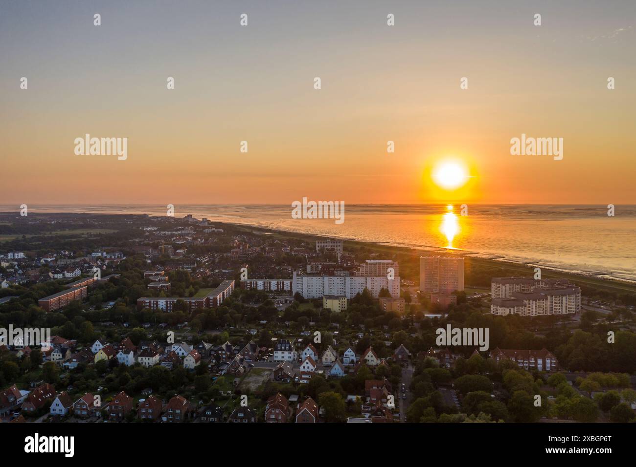Geographie / Reise, Deutschland, Niedersachsen, Blick über den Stadtteil Doese und Duhnen, Cuxhaven, ADDITIONAL-RIGHTS-CLEARANCE-INFO-NOT-AVAILABLE Stockfoto