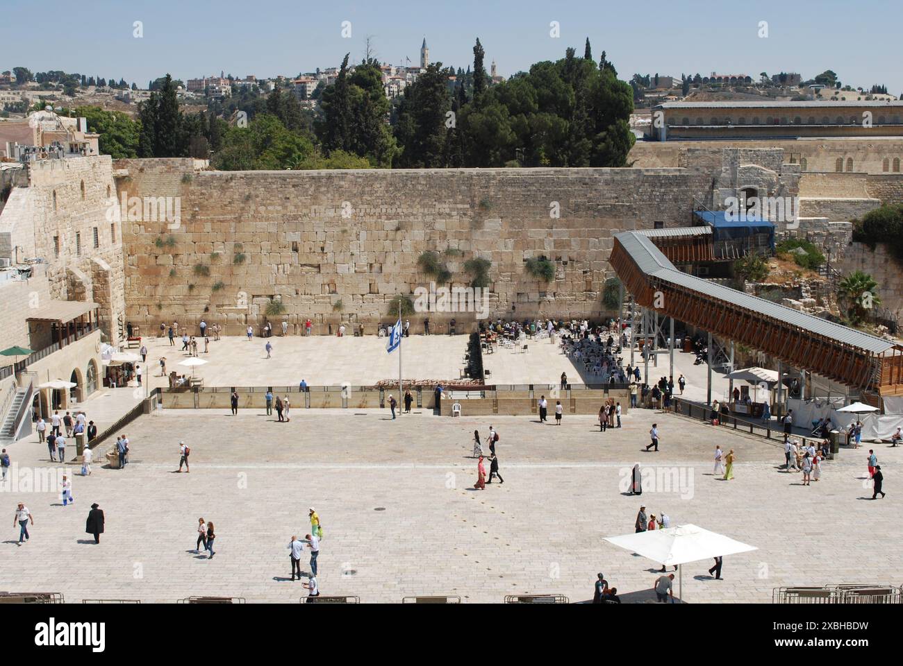 Die Westmauer in der Altstadt von Jerusalem Stockfoto