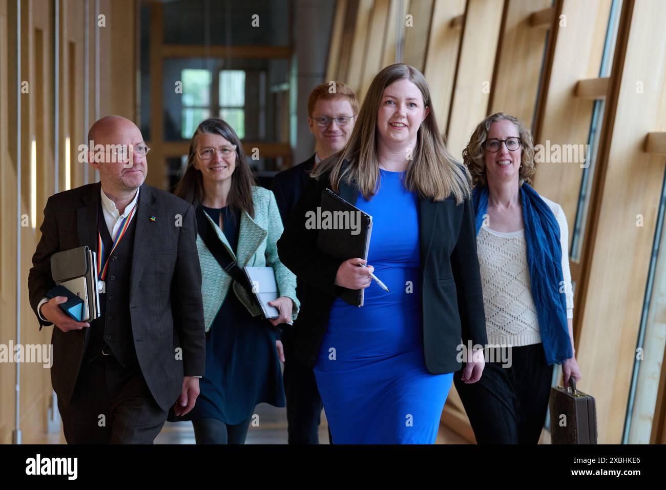 Edinburgh Schottland, Vereinigtes Königreich 12. Juni 2024. Scottish Green Party Gillian Mackay im Scottish Parliament for the Stage 3 Procedures: Abtreibungsdienste (Safe Access Zones) (Scotland) Bill. Credit sst/alamy Live News Stockfoto