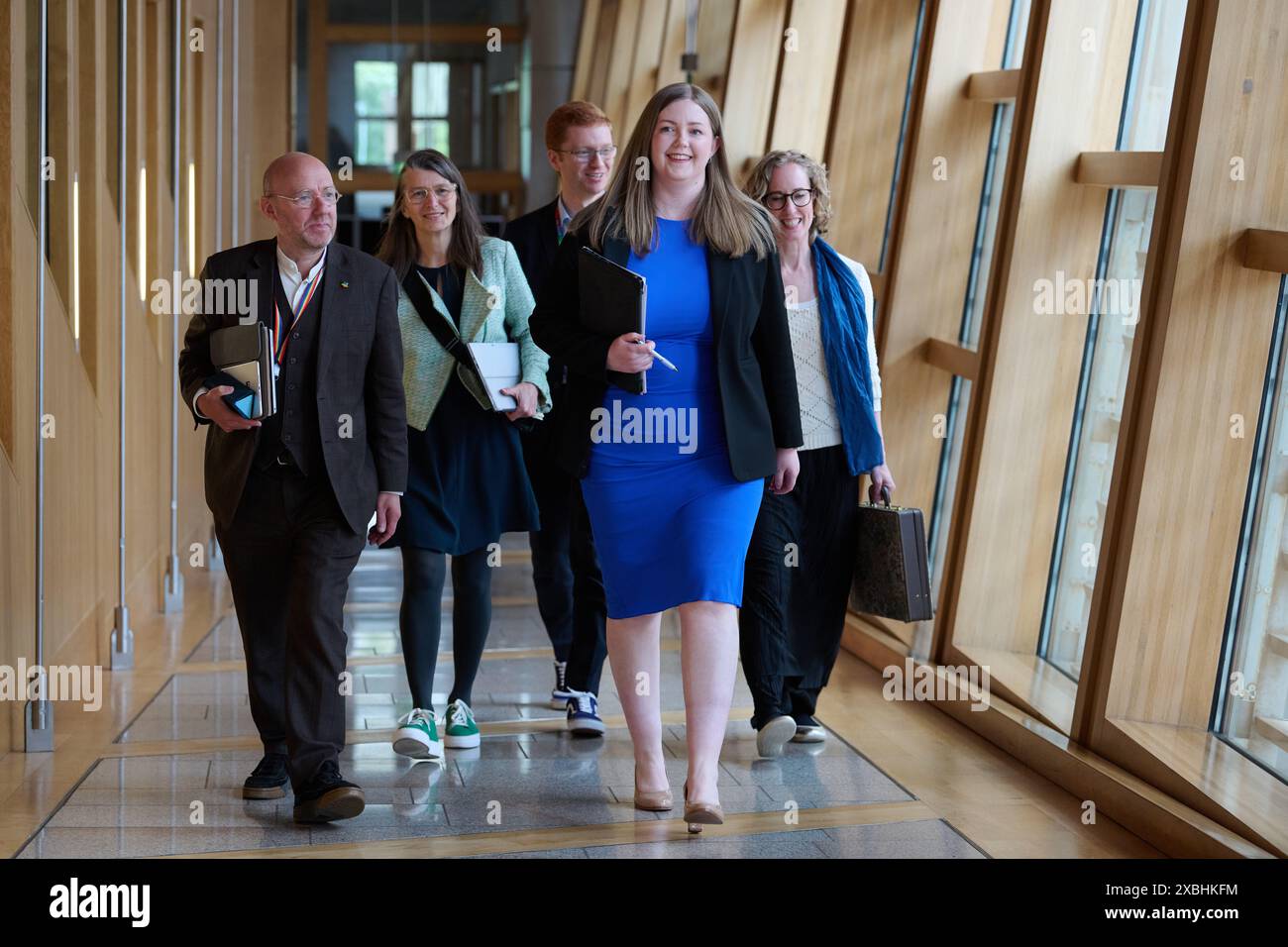 Edinburgh Schottland, Vereinigtes Königreich 12. Juni 2024. Scottish Green Party Gillian Mackay im Scottish Parliament for the Stage 3 Procedures: Abtreibungsdienste (Safe Access Zones) (Scotland) Bill. Credit sst/alamy Live News Stockfoto