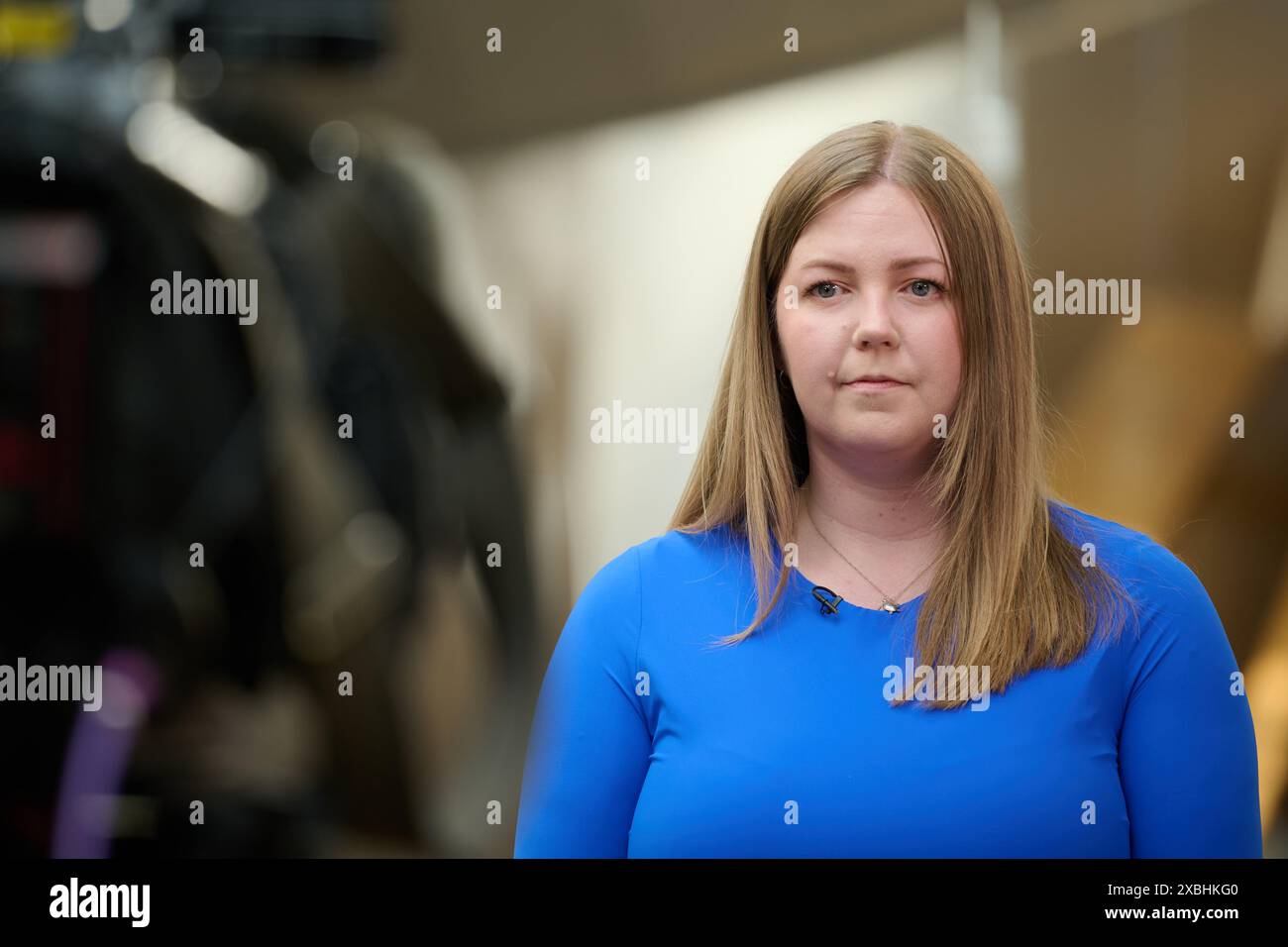 Edinburgh Schottland, Vereinigtes Königreich 12. Juni 2024. Scottish Green Party Gillian Mackay im Scottish Parliament for the Stage 3 Procedures: Abtreibungsdienste (Safe Access Zones) (Scotland) Bill. Credit sst/alamy Live News Stockfoto