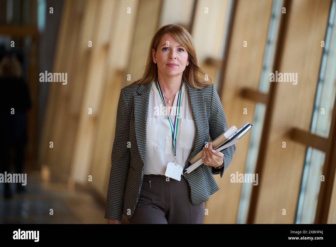Edinburgh Schottland, Vereinigtes Königreich 12. Juni 2024. Alba Party Ash Regan im schottischen Parlament. Credit sst/alamy Live News Stockfoto