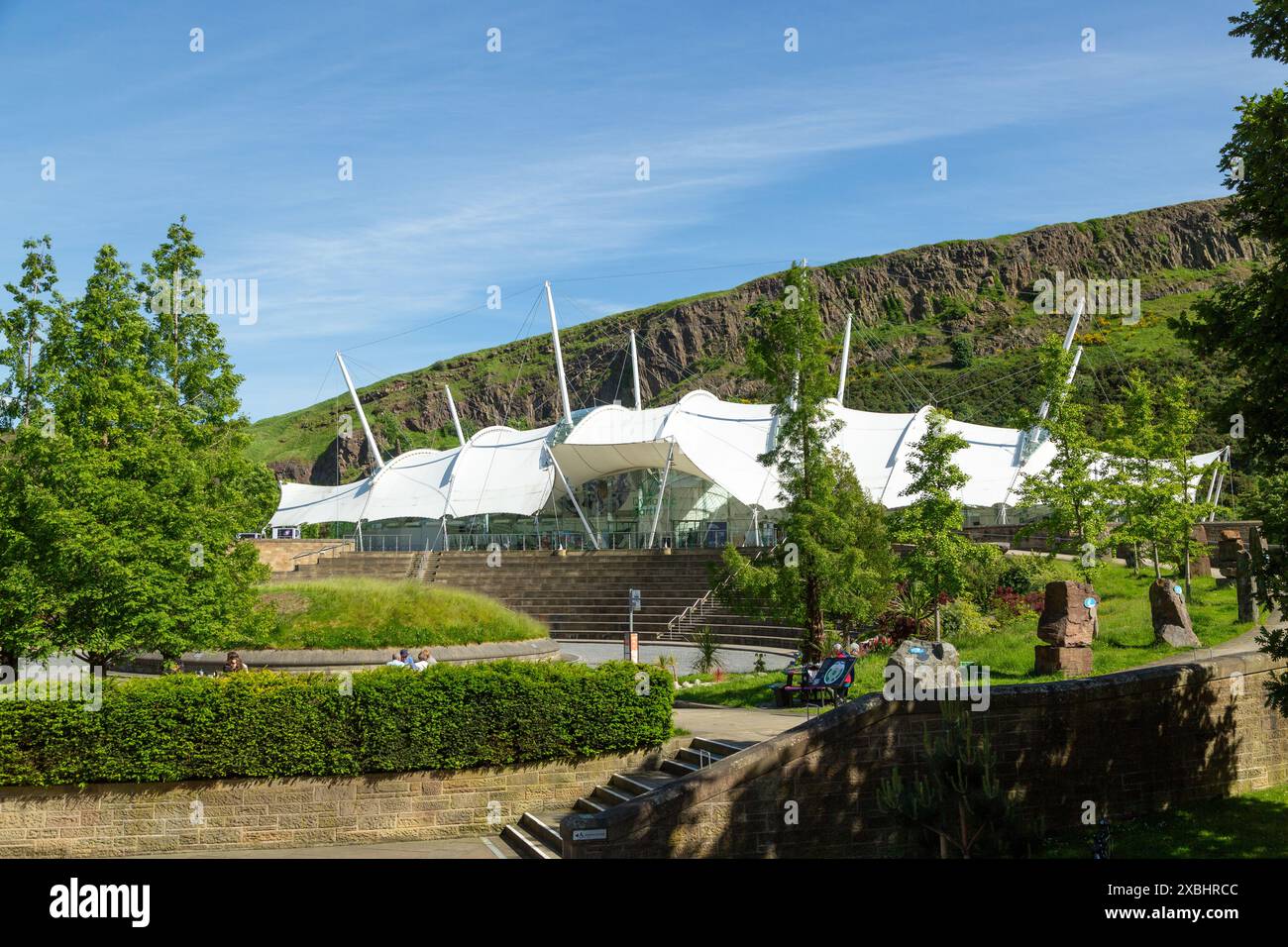 Unser Dynamic Earth Science Centre, Holyrood Park, Edinburgh Stockfoto