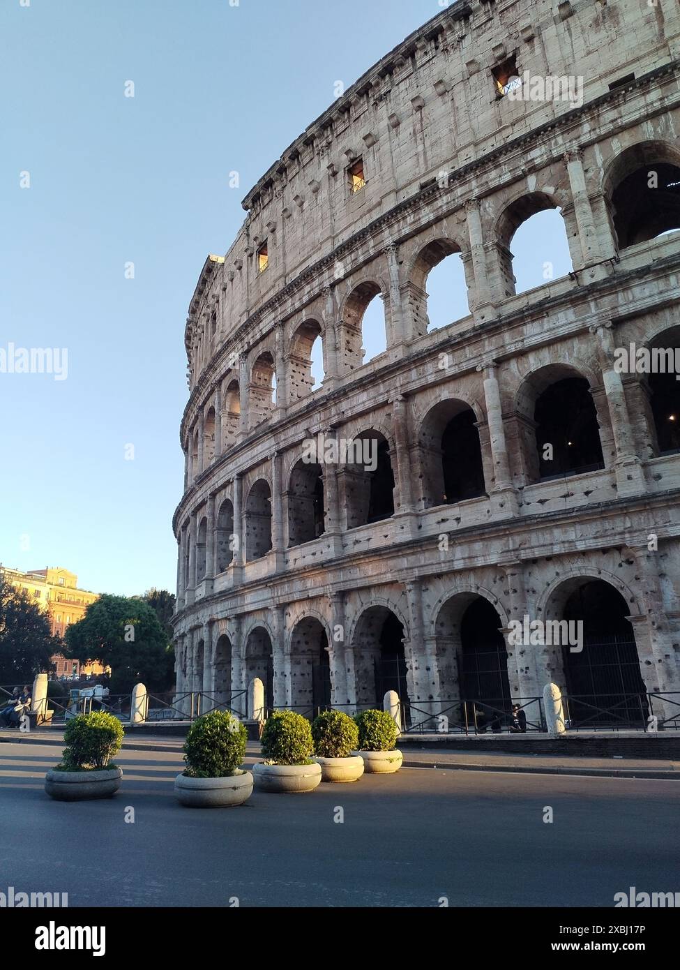 Kolosseum bei Sonnenuntergang, Rom, Italien, Gladiator Arena Stockfoto