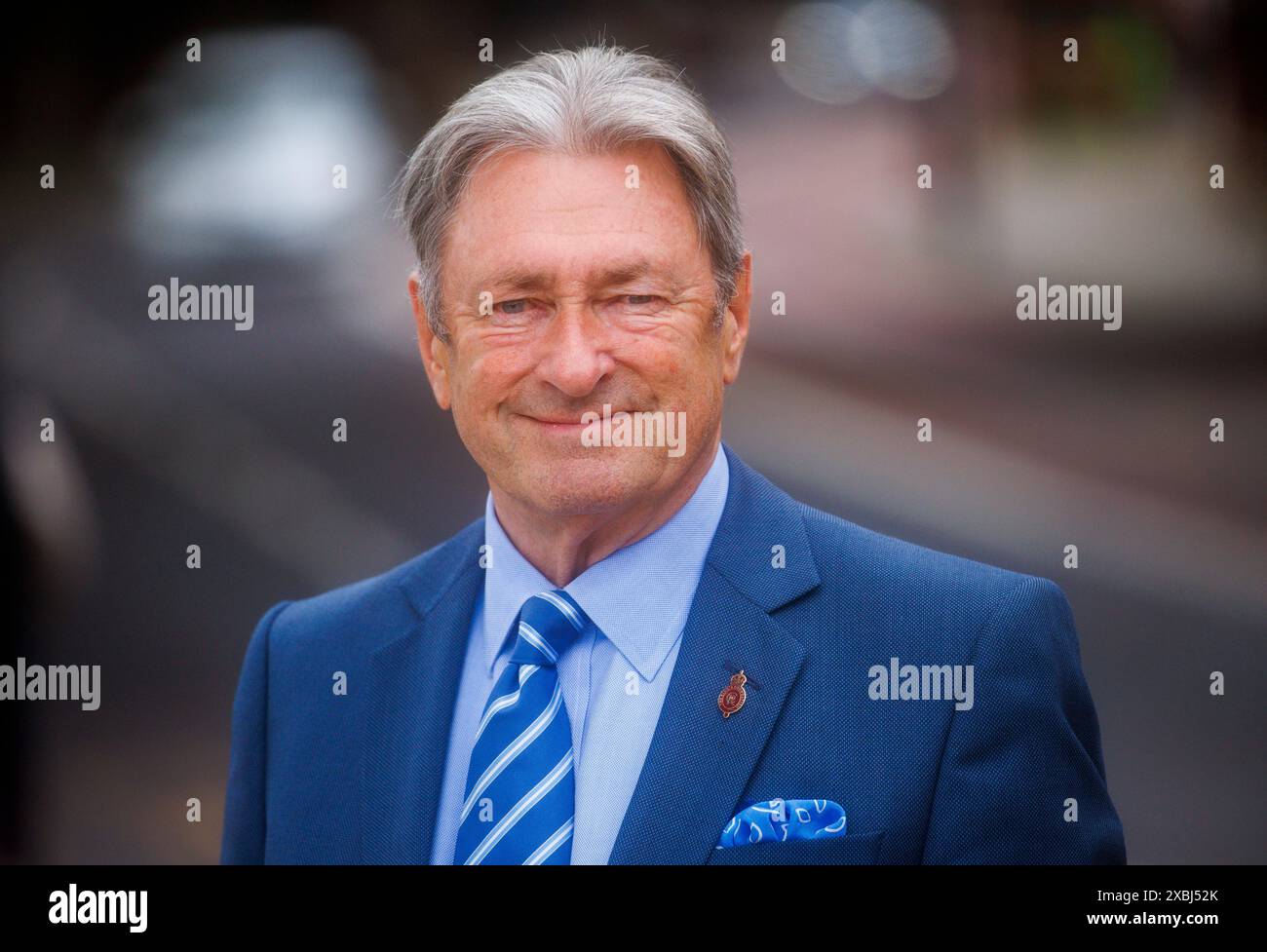 London, Großbritannien. Juni 2024. Gärtner und Fernsehsender Alan