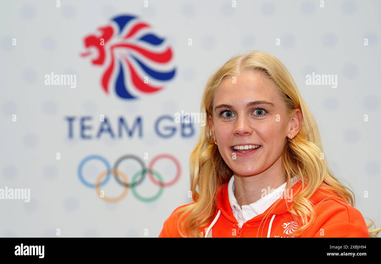 Lucy Hope während einer Team GB Kitting-Session vor den Olympischen Spielen 2024 in Paris im Birmingham National Exhibition Centre. Bilddatum: Mittwoch, 12. Juni 2024. Stockfoto