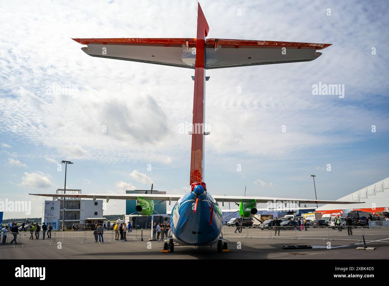Das Turboprop-getriebene Pendlerflugzeug Dornier 328-120. Fliegendes Wasserstofftestlabor des DLR. Stockfoto