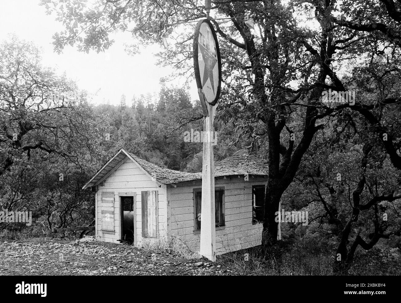 Vintage Texaco Tankstelle Oregon Stockfoto