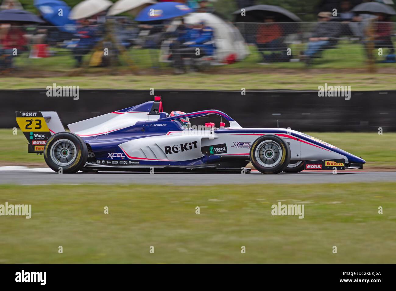 Zack Scoular Rokit F4 British Championship, Snetterton, Norwich, Norfolk, Vereinigtes Königreich 26. Mai 2024 Stockfoto