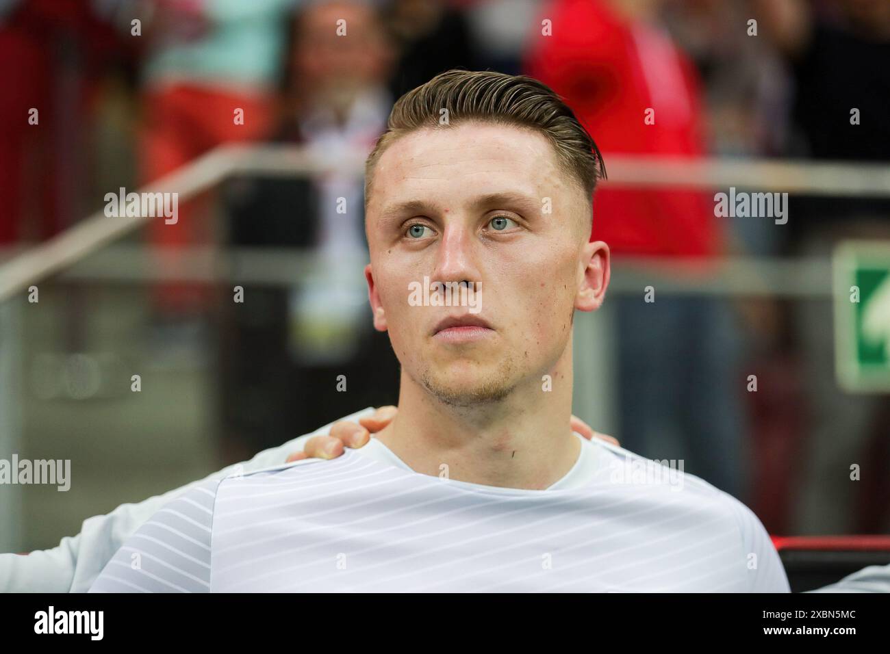 Warschau, Polen. Juni 2024. Marcin Bulka aus Polen wurde während des Freundschaftsspiels zwischen Polen und Turkiye bei PEG Narodowy gesehen. Endstand: Polen 2:1 Turkiye. (Foto: Grzegorz Wajda/SOPA Images/SIPA USA) Credit: SIPA USA/Alamy Live News Stockfoto