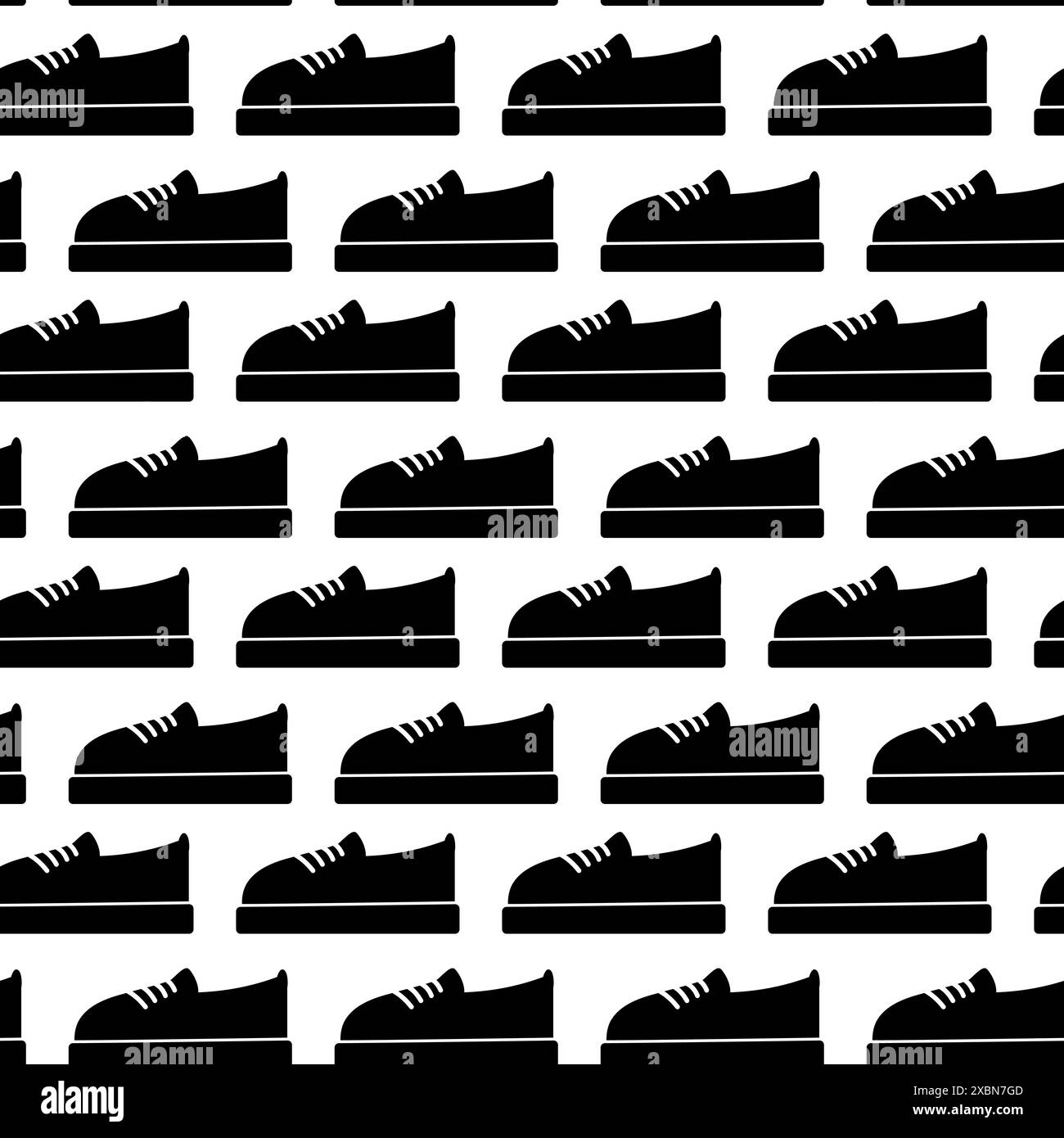 Nahtloses Schnürmuster in Schwarz-weiß im Hintergrund mit minimalistischem Promo-Design. Vektorisolierung EPS. Verpackung, Hintergrundbild oder Web, Karten, Poster, Banner, Etikett, Preis-Design-Idee Stock Vektor