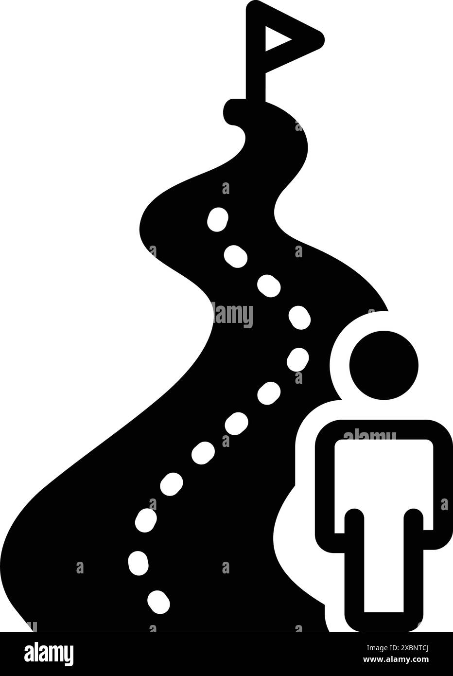 Symbol für Ferne, Ferne Stock Vektor