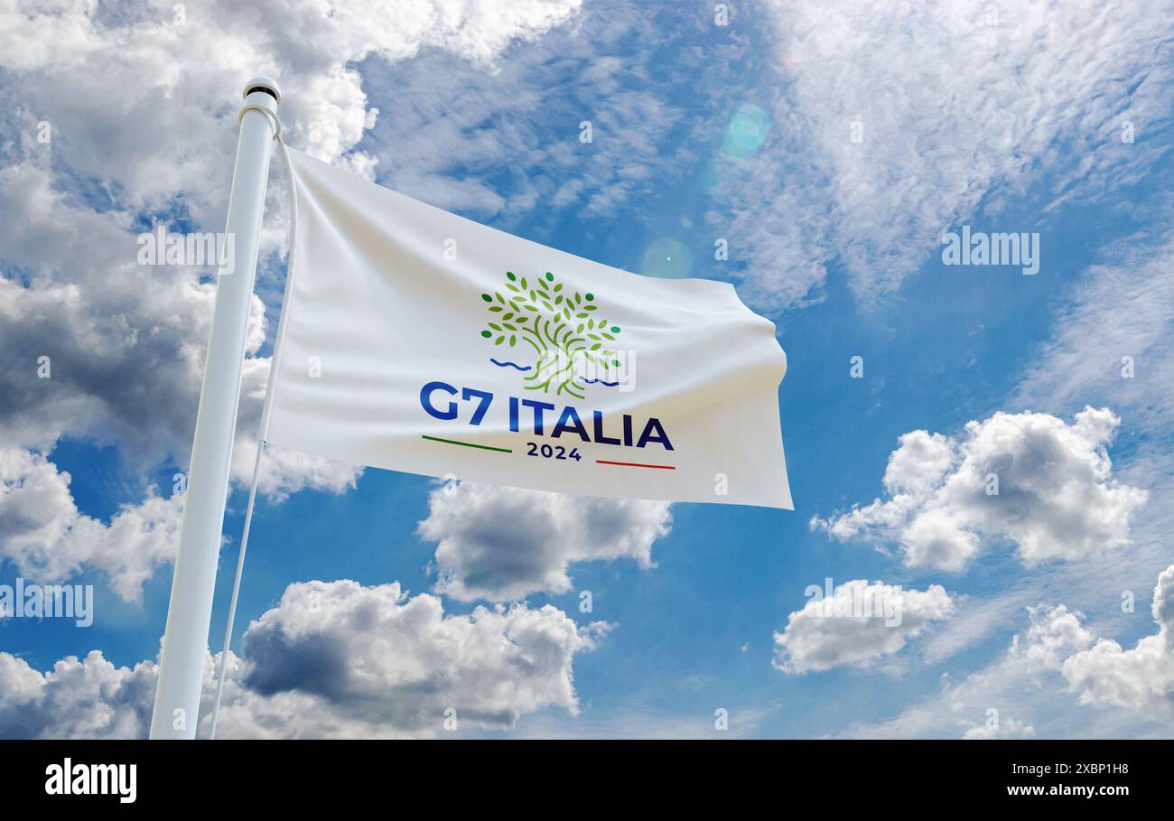 50. G7-Gipfel der 50. G7-Gipfel findet vom 13. Bis 15. Juni 2024 in der Stadt Fasano in Apulien, Italien, statt Stockfoto