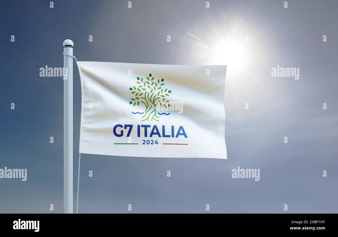 50. G7-Gipfel der 50. G7-Gipfel findet vom 13. Bis 15. Juni 2024 in der Stadt Fasano in Apulien, Italien, statt Stockfoto