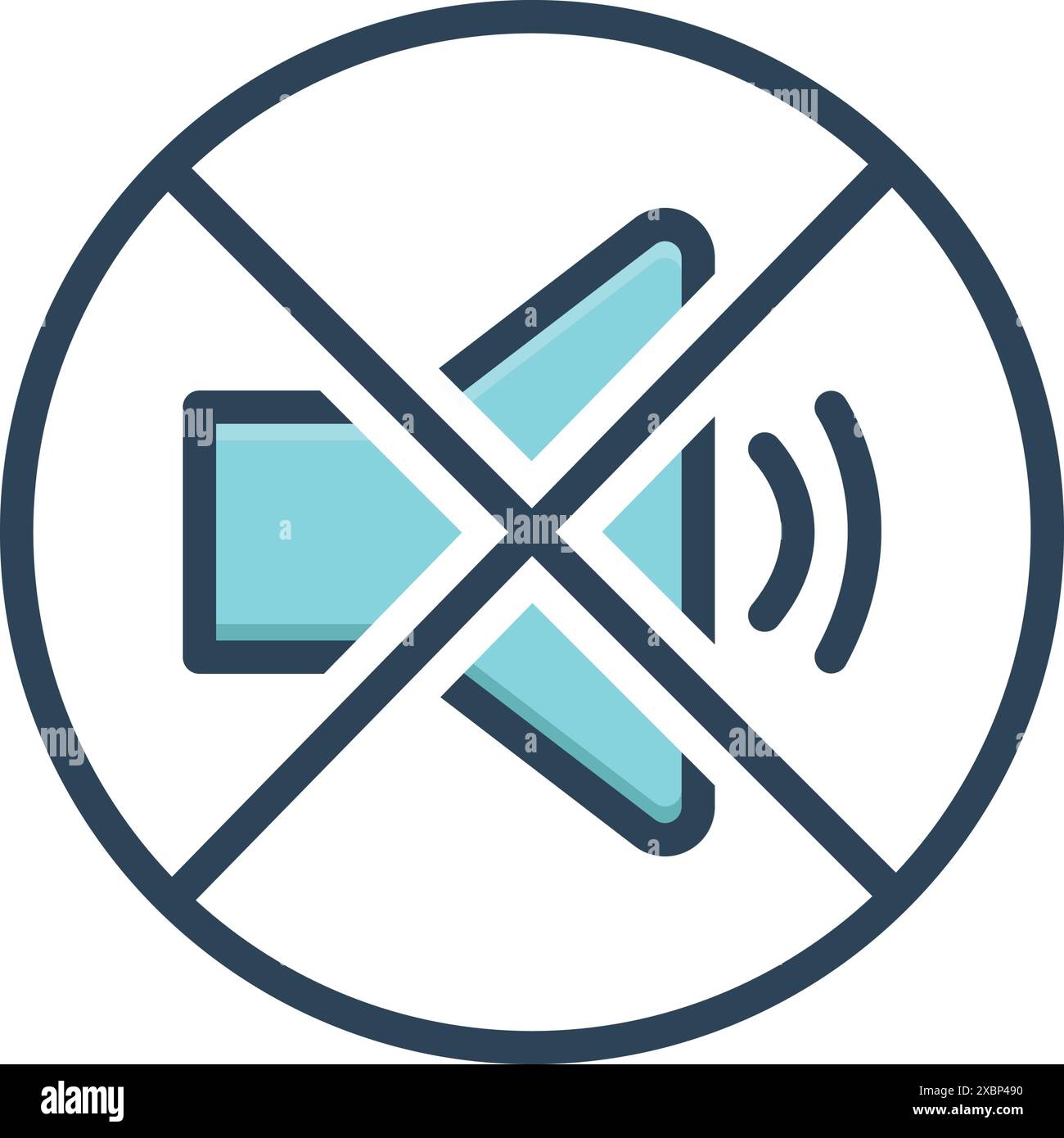 Symbol für leise, leise Stock Vektor